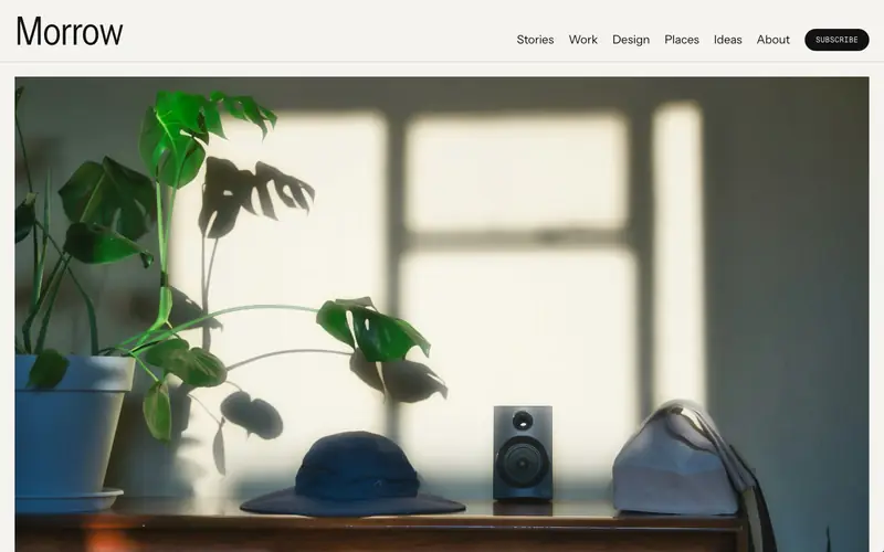 Blogshelf template, home page