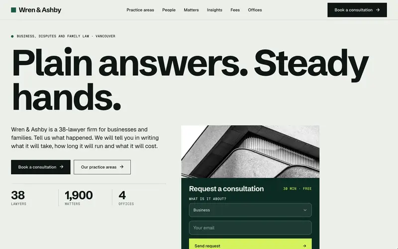 Chamberwell template, home page