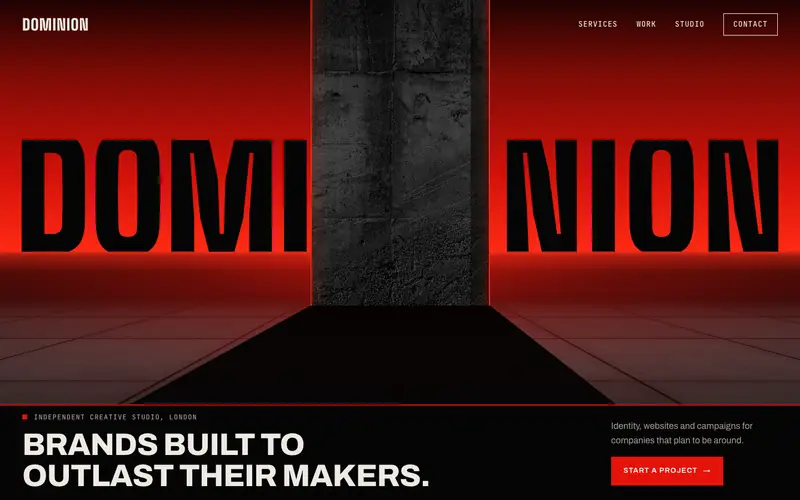Dominion Studio template, home page