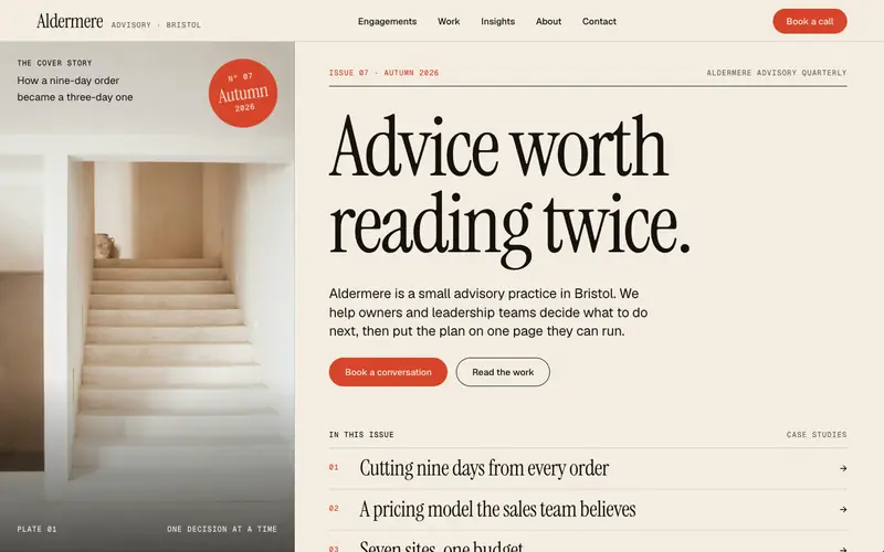 EasyConsulting template, home page