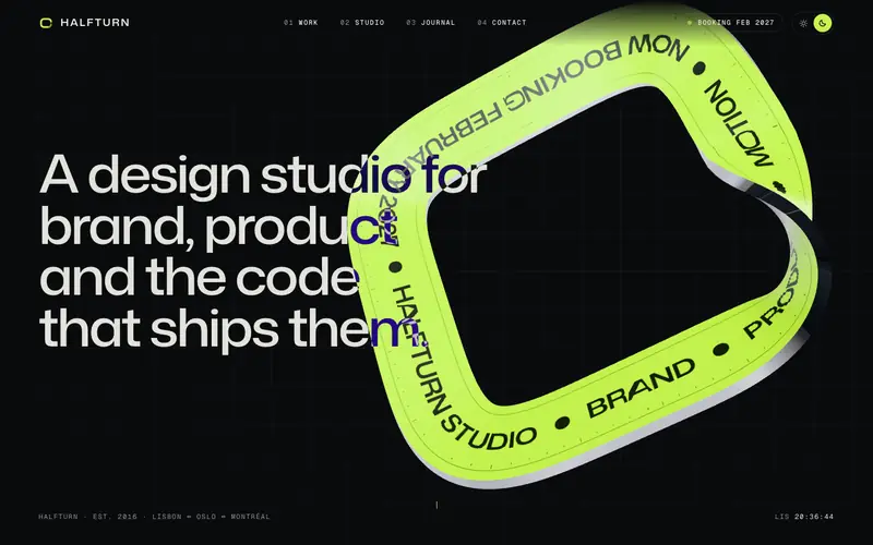 Foliofold template, home page