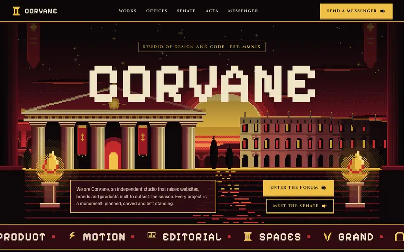Forumfolio template, home page