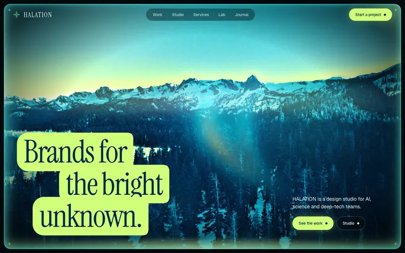Glowframe template, home page