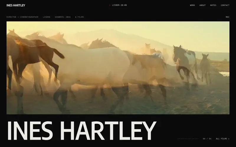 Ines Hartley template, home page