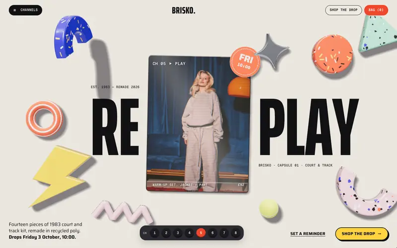 Kitcapsule template, home page