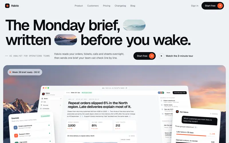 Launchstage template, home page