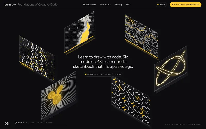 Lessonring template, home page