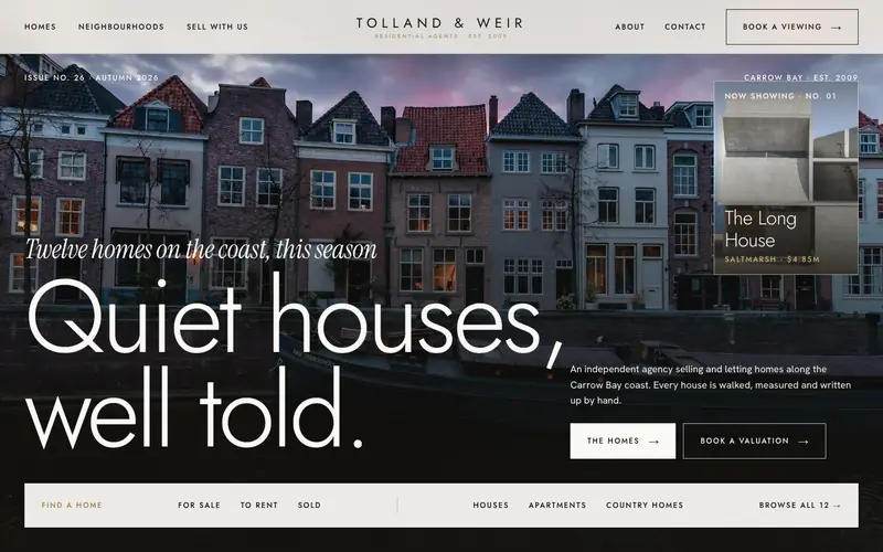 Listingjournal template, home page