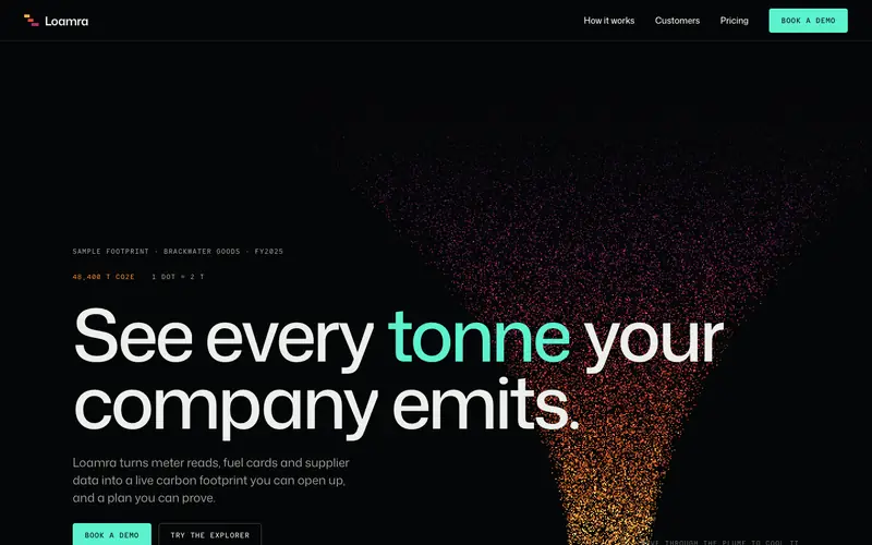Loamra template, home page