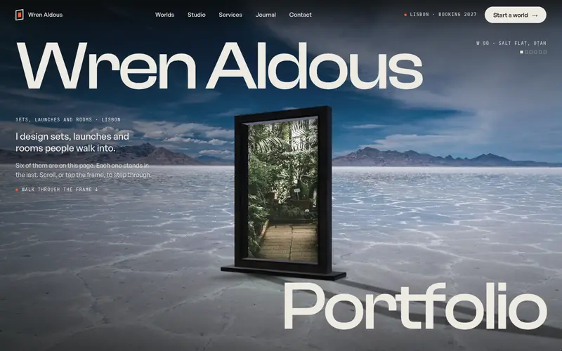 PortalPortfolio template, home page