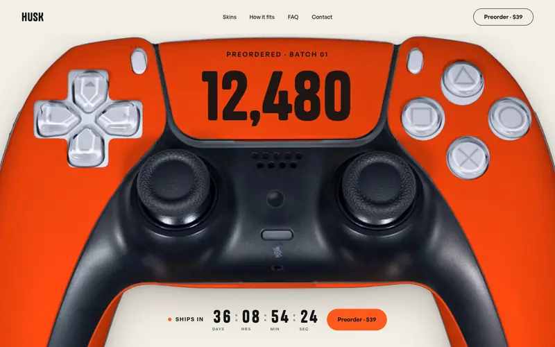 PRECOUNTProduct template, home page