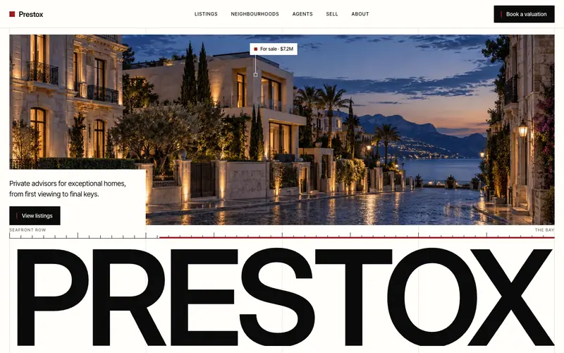 Prestox template, home page