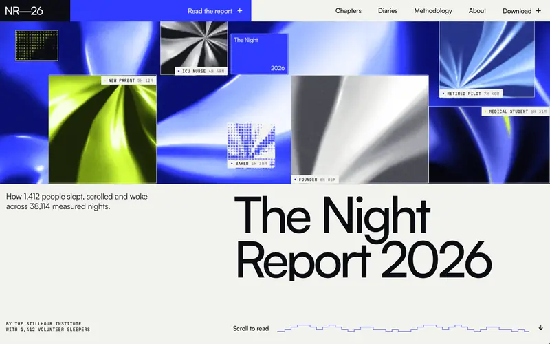 Reportfold template, home page