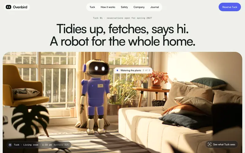 Robotfolk template, home page