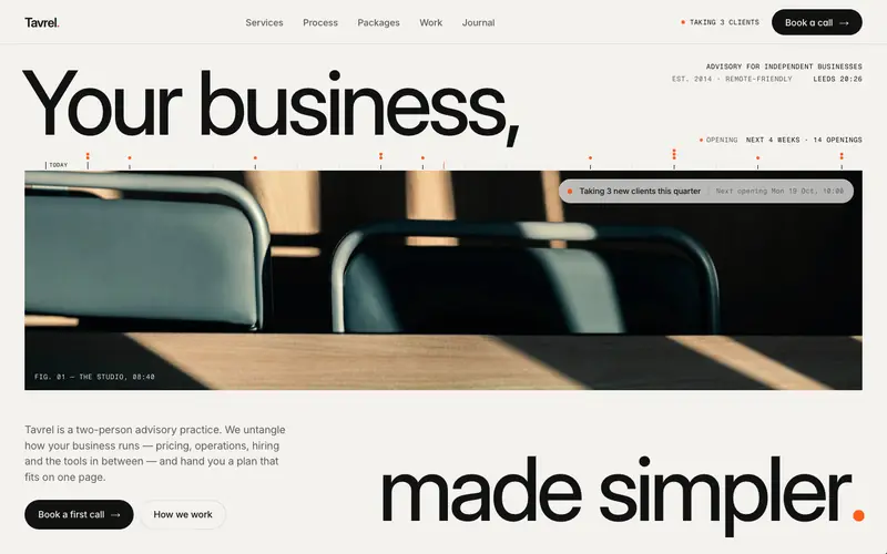 Serviceplain template, home page