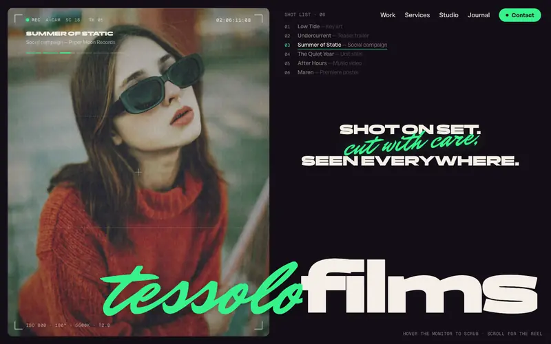Setfolk template, home page