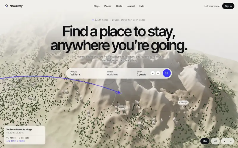 Staysift template, home page