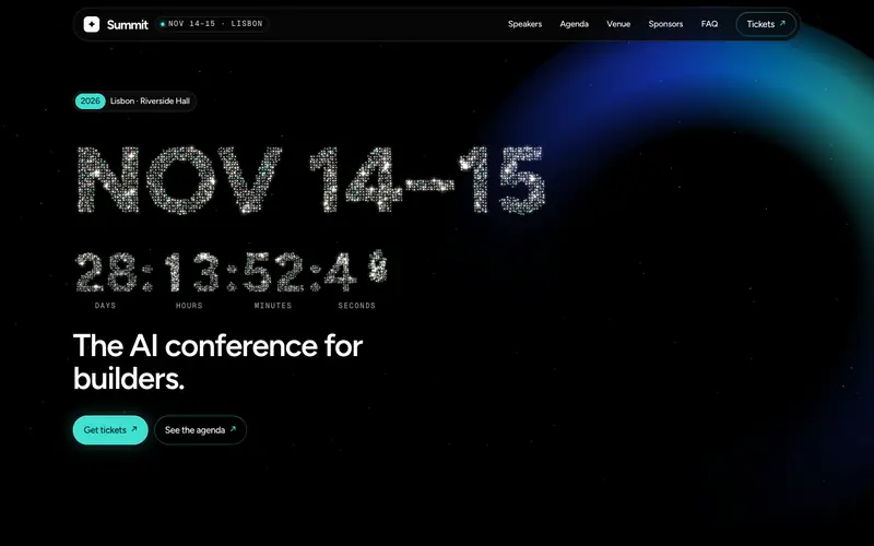 Summit Conference template, home page