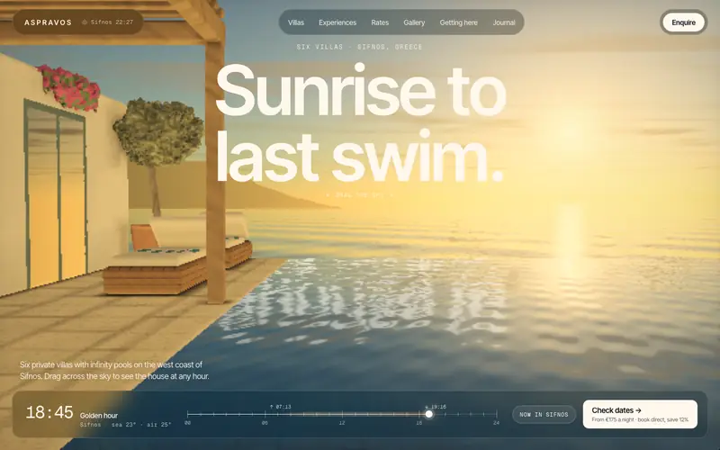 Villatide template, home page