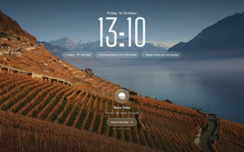 YouOS template, home page