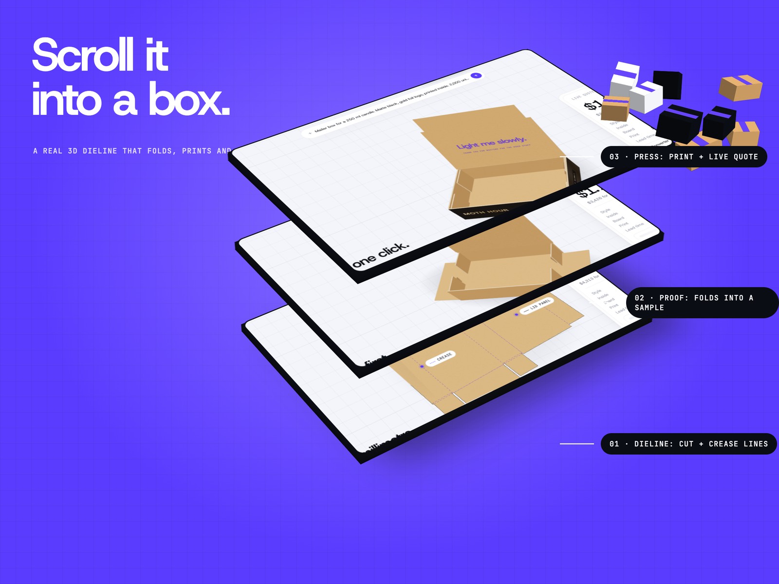 Boxfold template, view 2