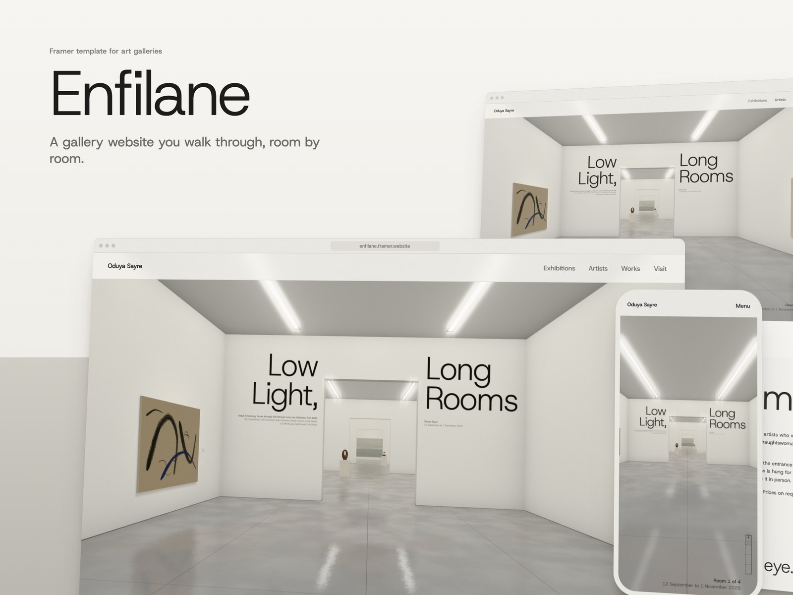 Enfilane template, view 1