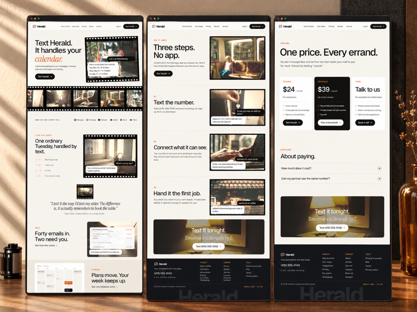 Errandtext template, view 2
