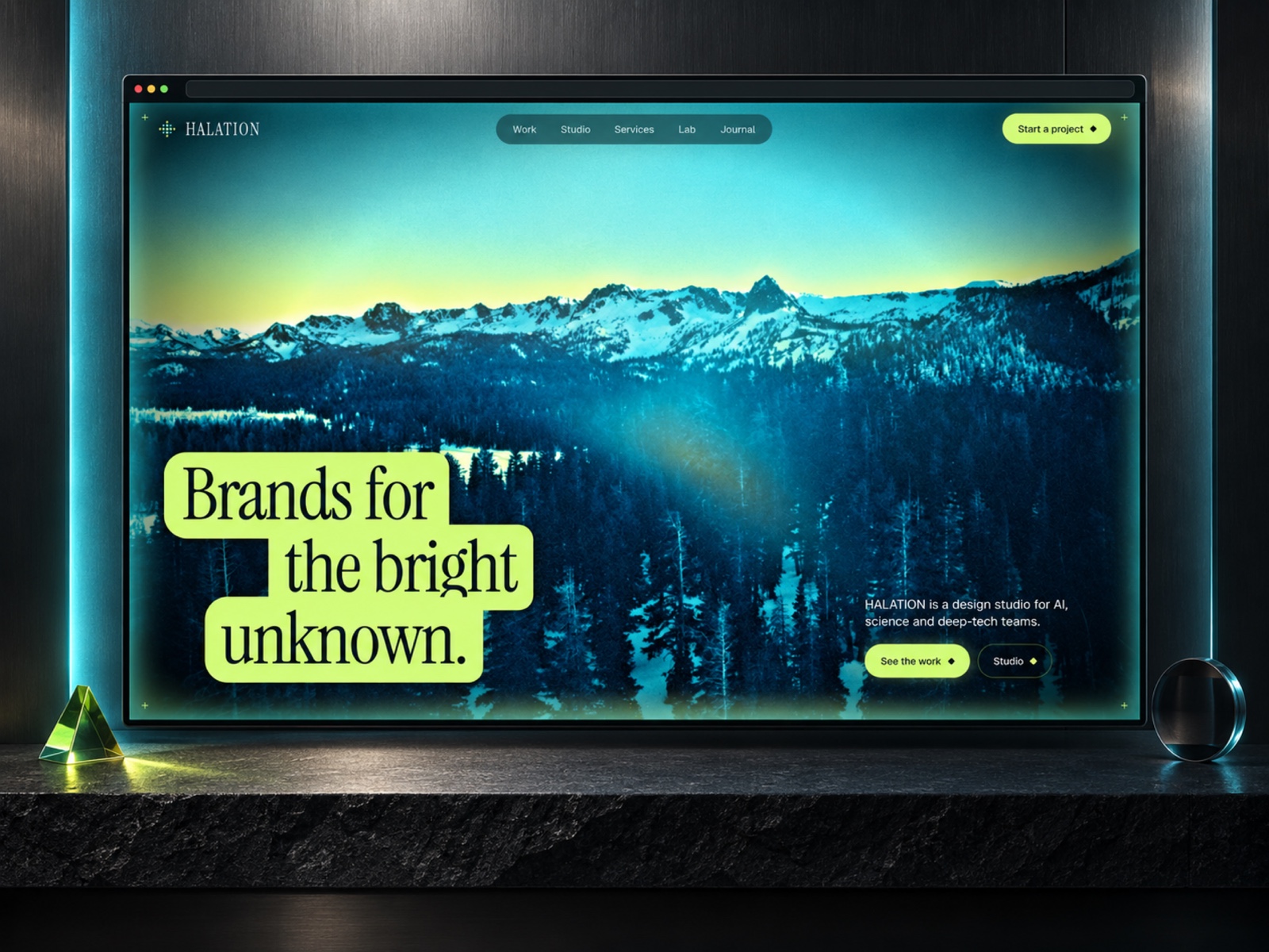 Glowframe template, view 1