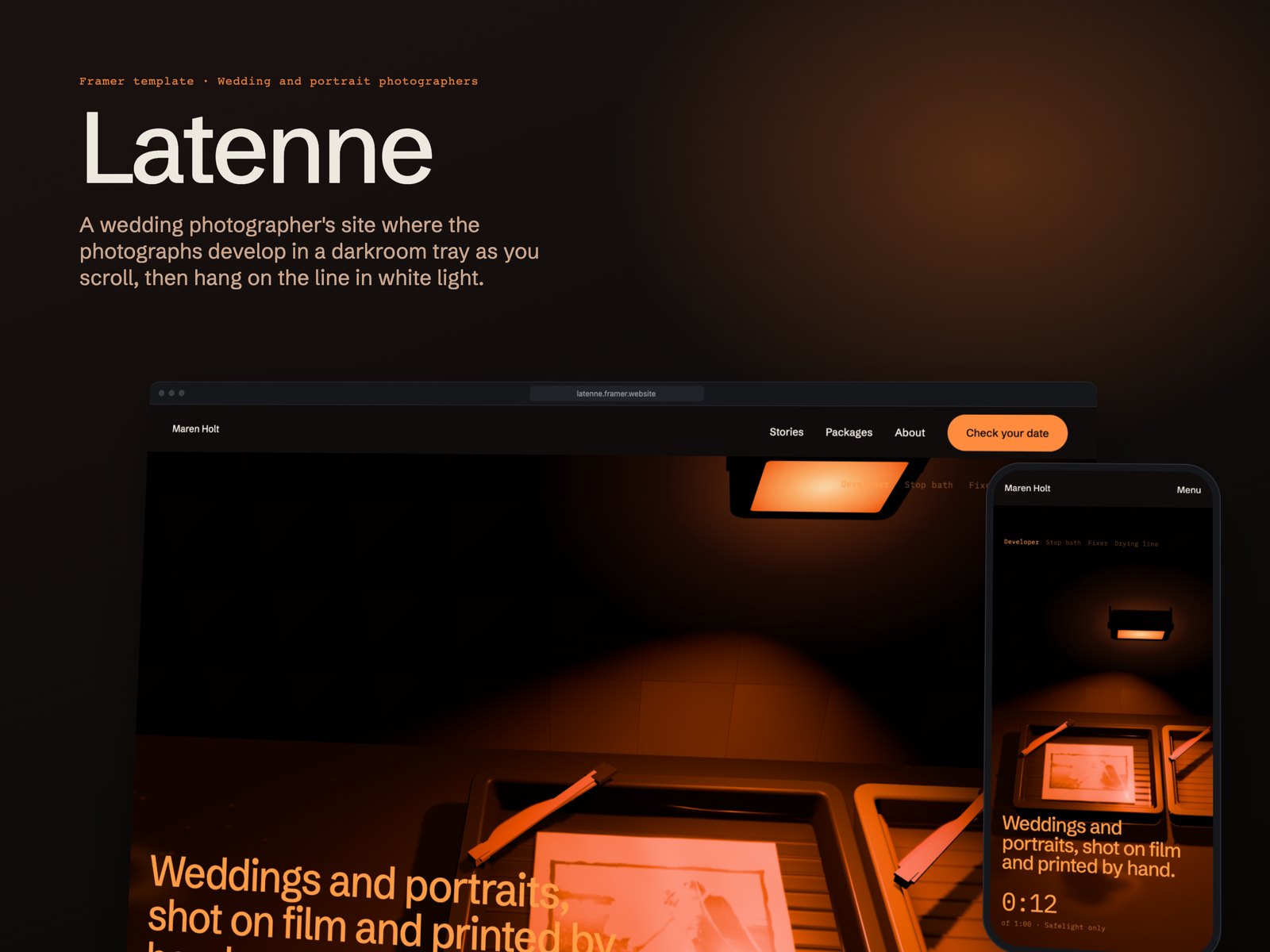 Latenne template, view 1