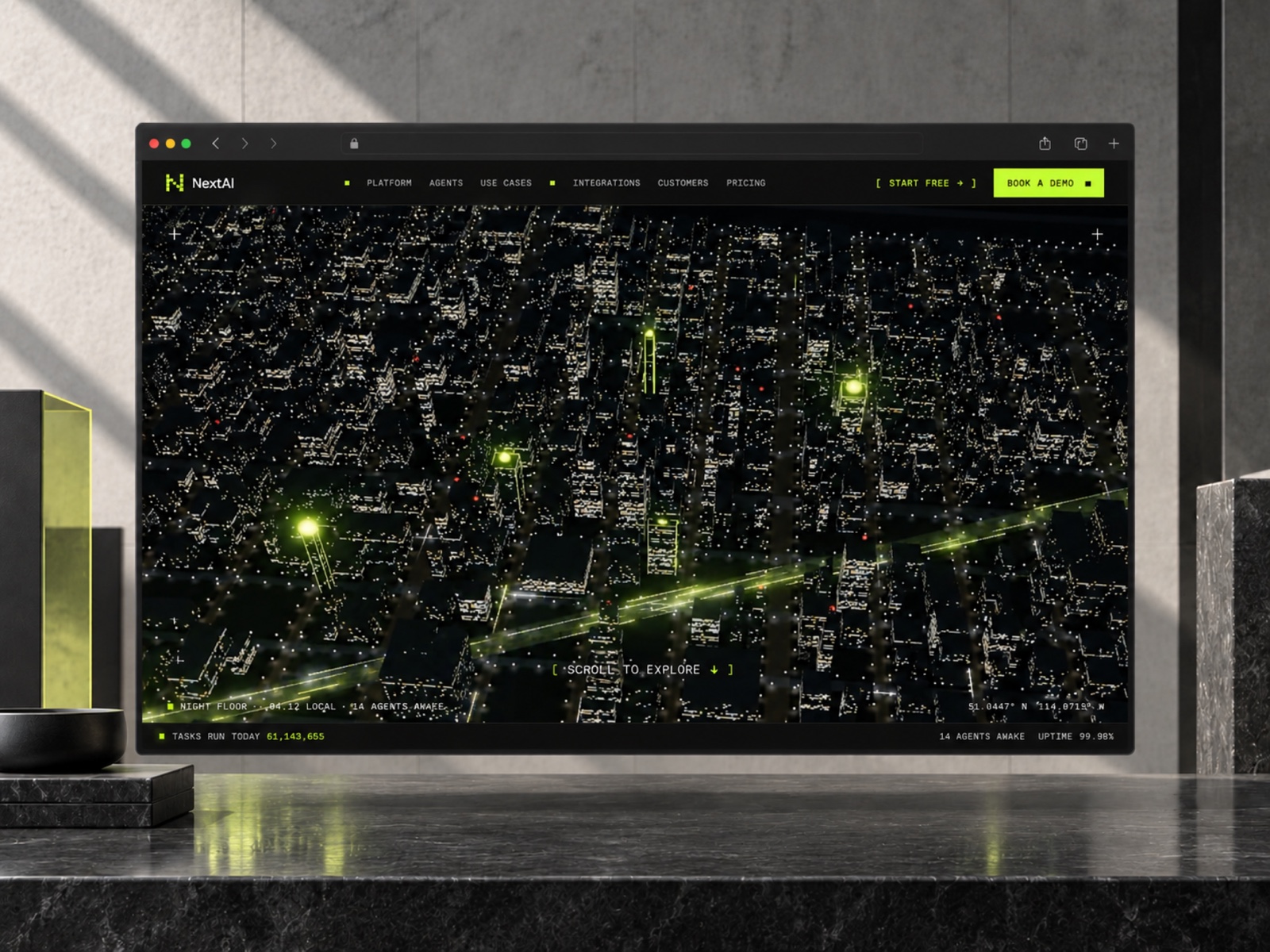 NextAI template, view 1
