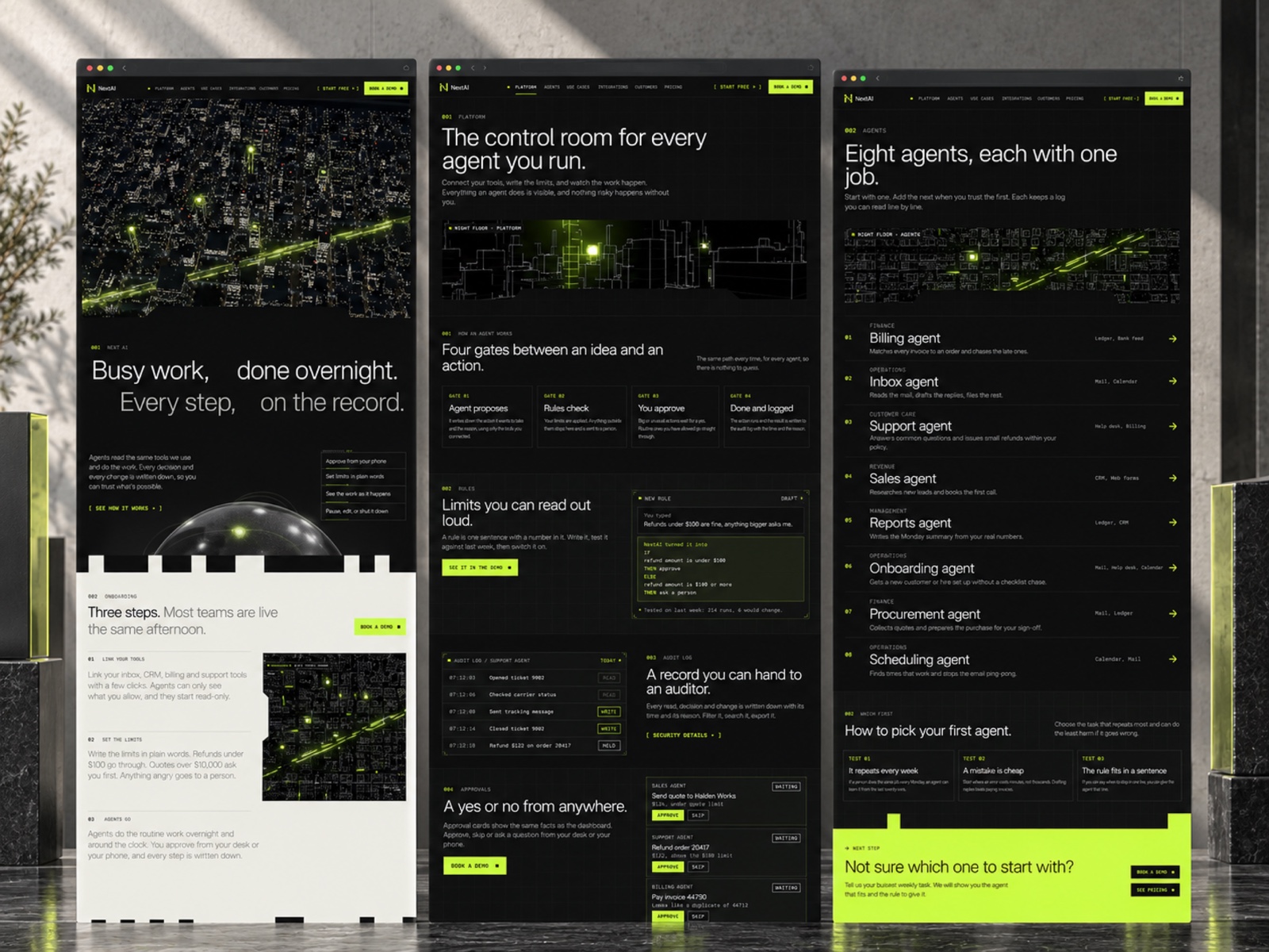 NextAI template, view 2