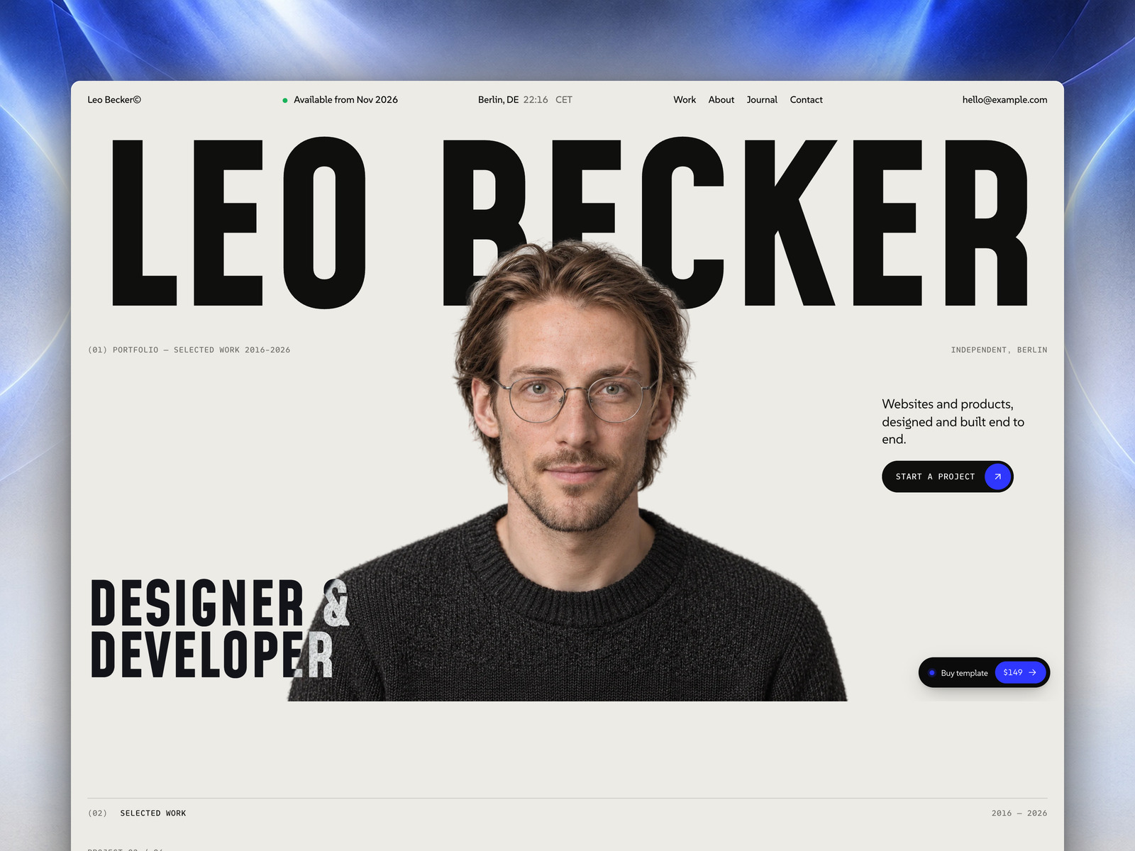 Leo Becker Framer template