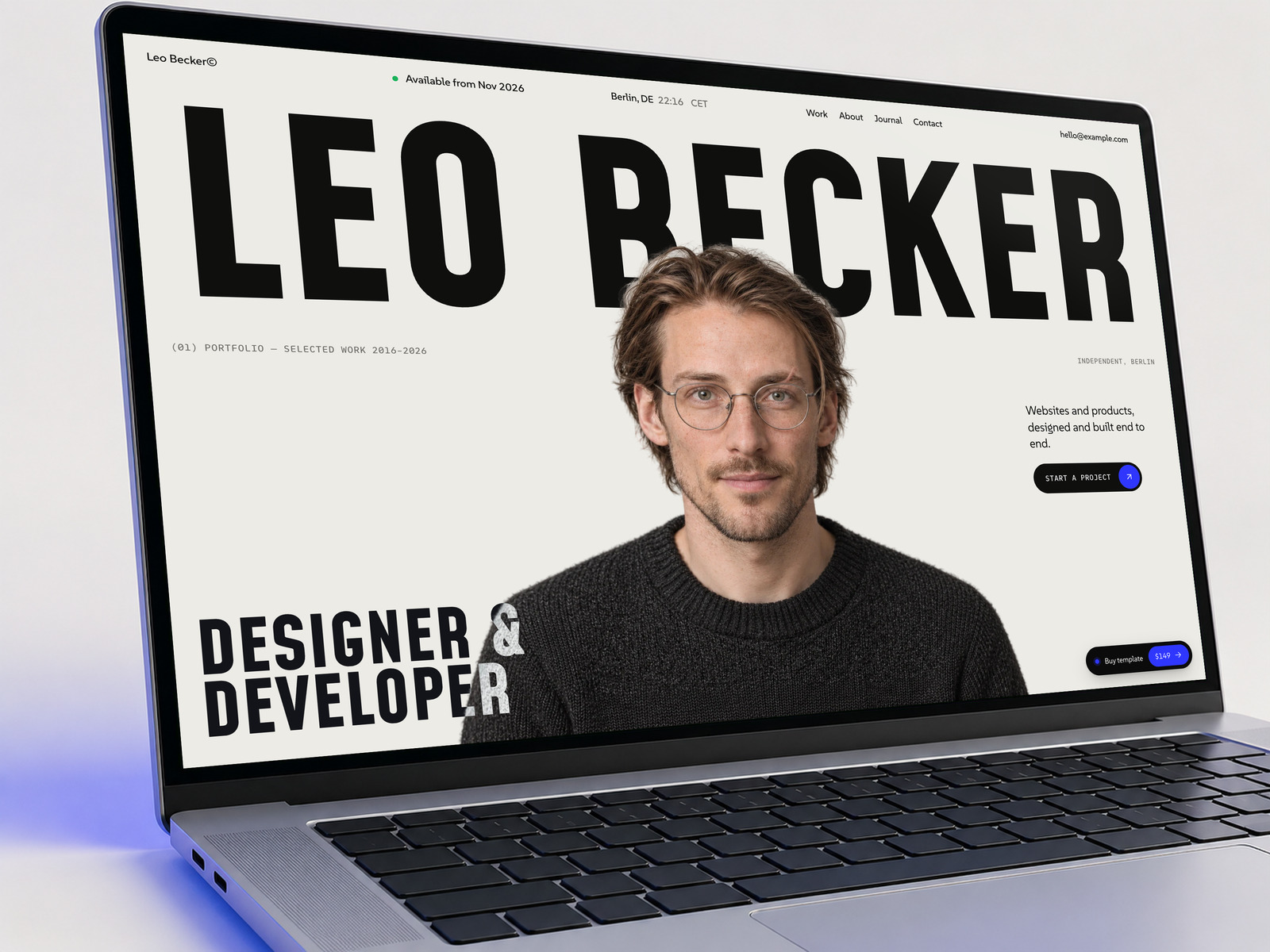 Leo Becker template, view 2