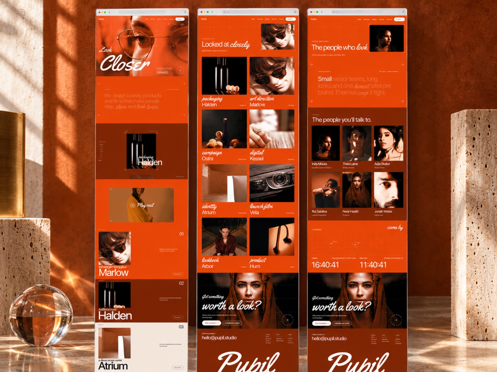 Pupil template, view 2