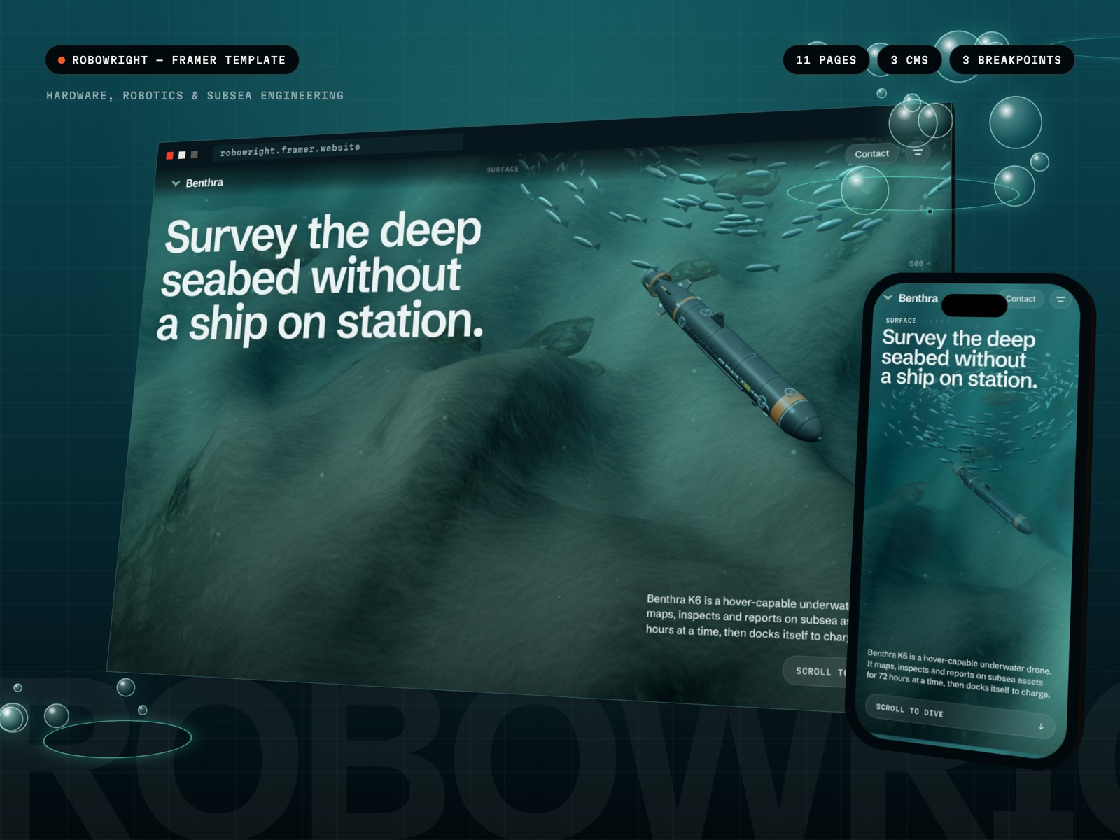 Robowright Framer template